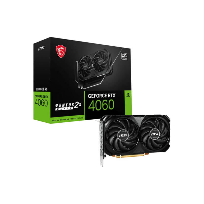 MSI GeForce RTX 4060 VENTUS 2X OC 8G GDDR6 Graphics Card - كرت شاشة